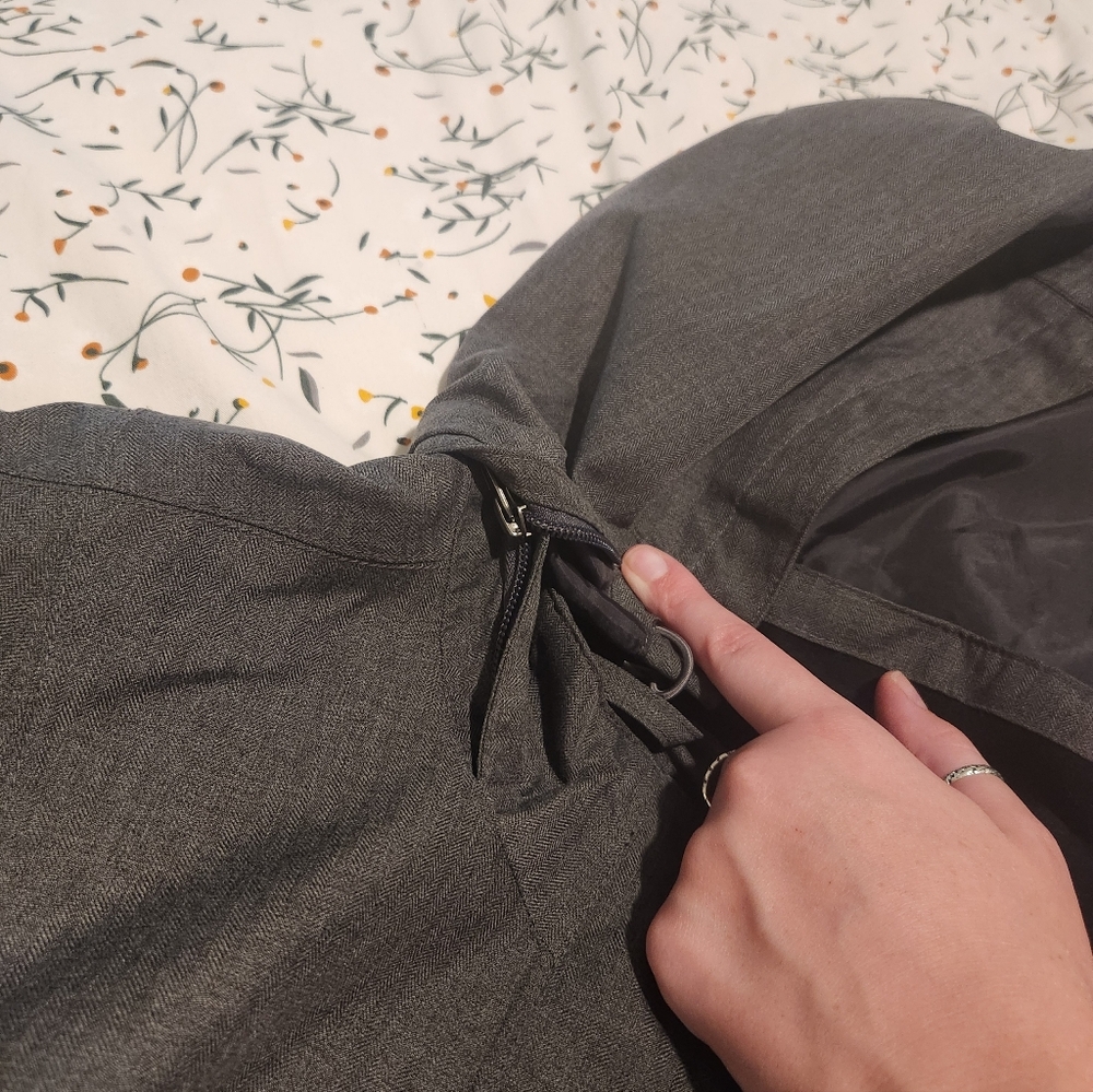 Eddie Bauer Women's Gray Waterproof Hooded Trench Coat XL - Picture 11 of 15